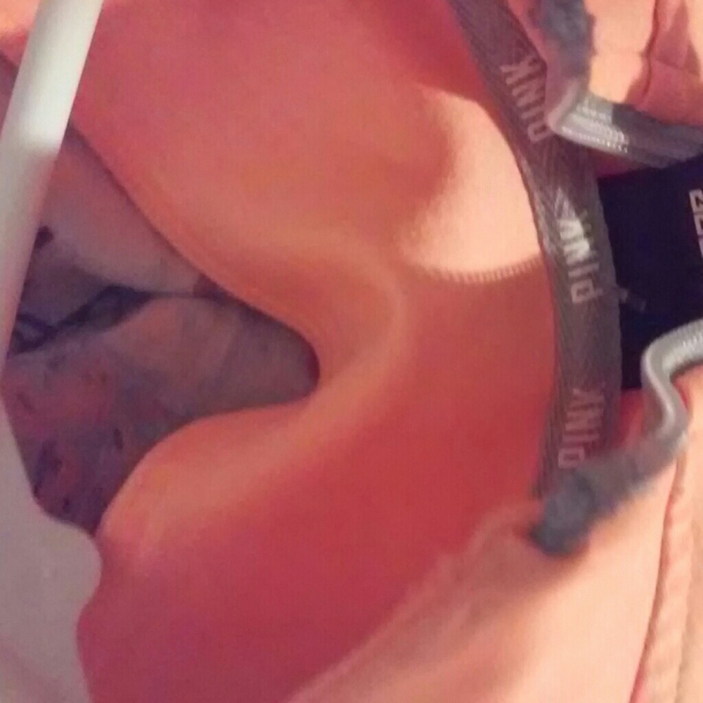 Pink top half zip orange - Picture 3 of 3